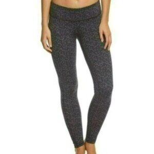 Prana Ashley Women's Small Gray Black Cross Stitch Mid Rise Activewear Leggings